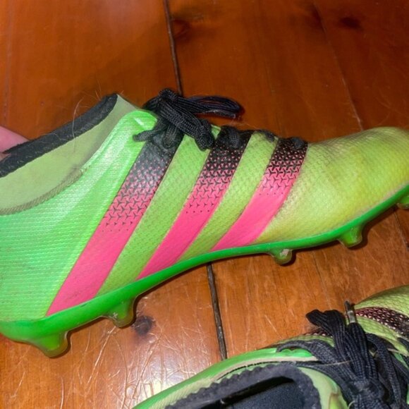 Adidas Mens Rare Ace 16.2 Primemesh FG AQ2552 Lime Green Soccer Cleats 7.5 - Picture 7 of 9